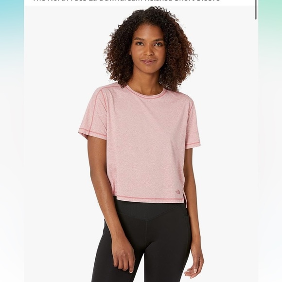 THE NORTH FACE  EA Dawndream Relaxed Short Sleeve in Slate Rose Heather - Picture 1 of 7